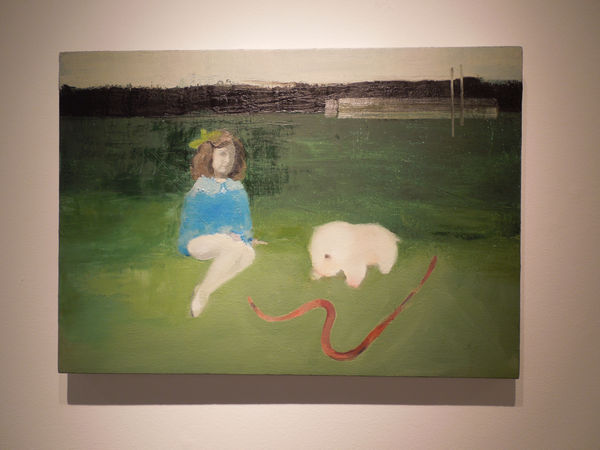 Andrew Munoz canvas hanging in gallery