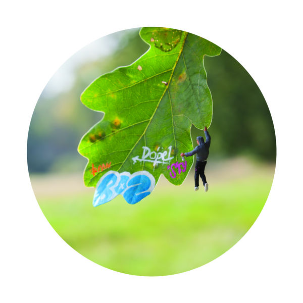 Slinkachu Landscape Painting print