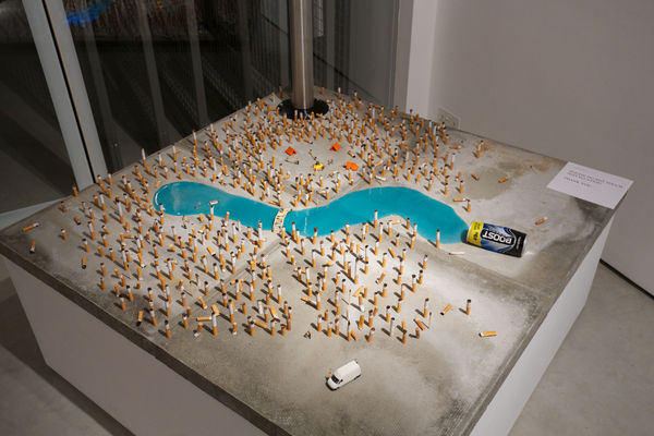 Slinkachu installation at andipa gallery.