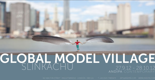 Slinkachu Model Village Exhibition poster