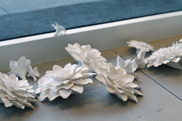 flower sculpture close up