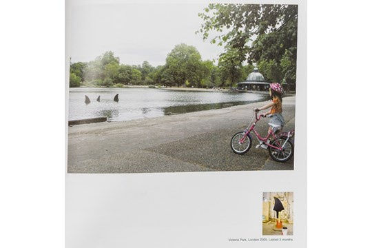 Banksy Shark Fin 1 4Metres War Peace Victoria Park