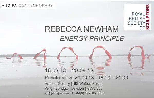 Rebecca Newnham Energy Principle exhibition cover