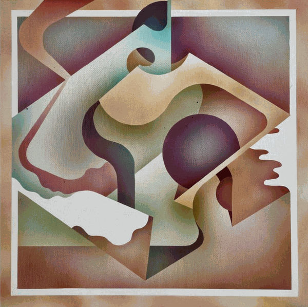 Alibi, Eddie Ruscha, 2016. Acrylic on canvas board, 30.5 x 30.5 cm.