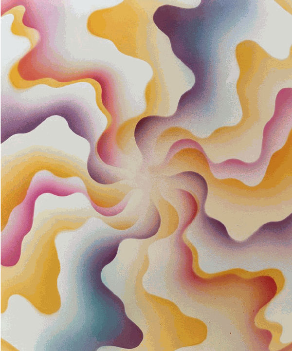 Birds of Paradise, Eddie Ruscha, 2021. Acrylic on paper, 43 x 36cm 2021