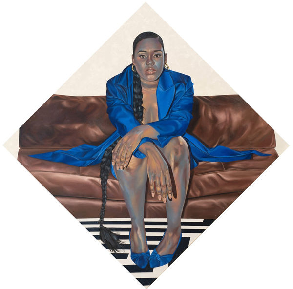 Robert Peterson She is Like Water, 2022 Oil on canvas 36 x 36 inches