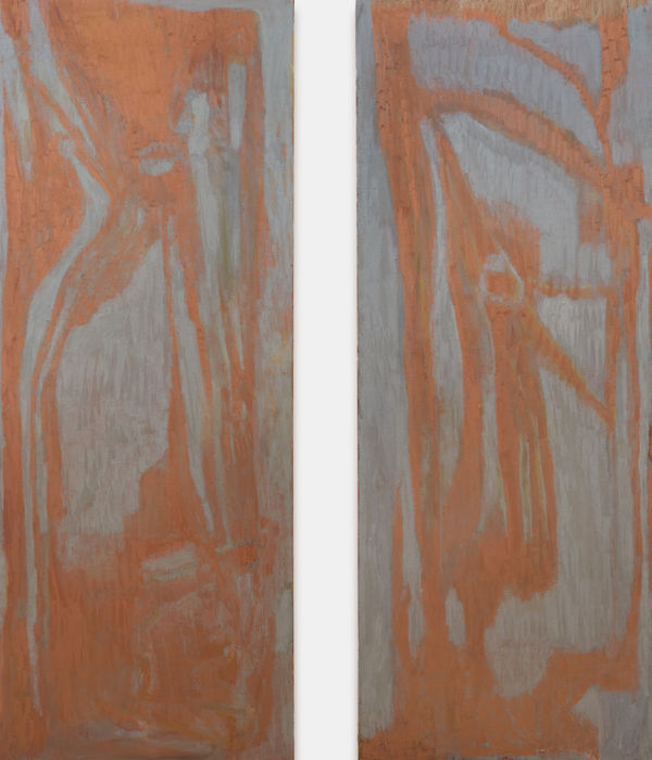 Varda Caivano Untitled, 2024 Oil on canvas Two panels, each 190 x 70 cm | 70 7/8 x 27 1/2 in.