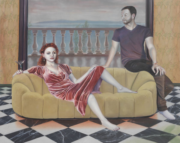 Hannah Murray The Couch, 2022 Oil on linen 44 x 60 inches