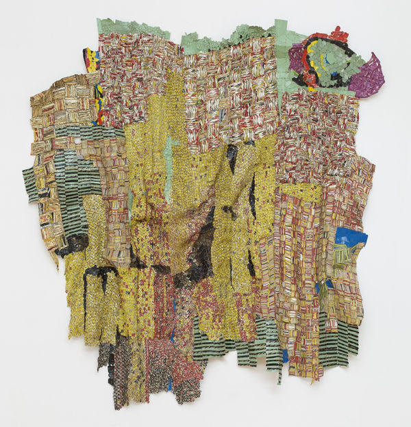 El Anatsui Avocado Coconut Egg (ACE), 2016 Aluminum and copper 106 1/5 x 102 1/4 inches