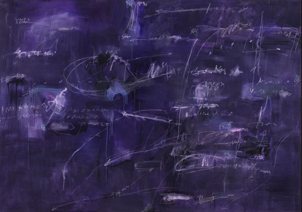 Kikuo Saito Moon Tree, 1993 Oil on canvas 63 1/2 x 90 1/4 inches