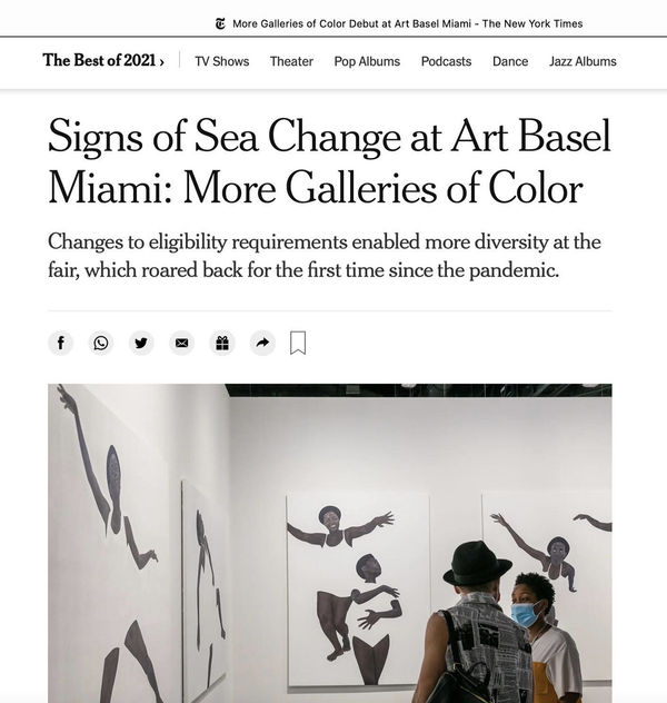 Signs of Sea Change at Art Basel Miami: More Galleries of Color