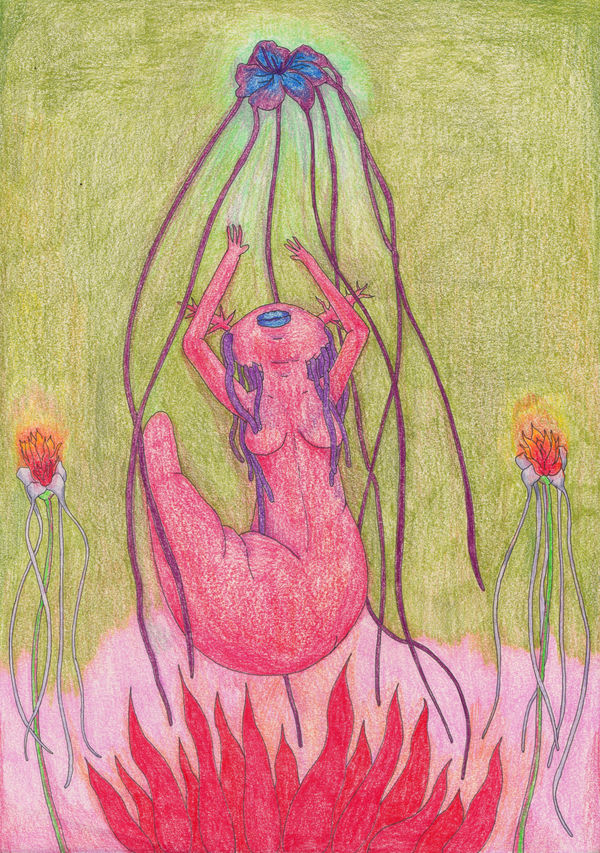 Geraldine Lim I meet her at a place we always go to (a drawing journal)