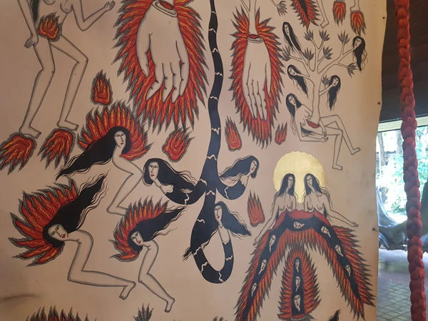 Citra Sasmita, Timur Merah Project X: Theater in The Land of God and Beasts (detail), 2023, mixed media, dimensions variable.