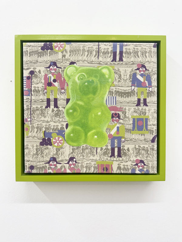 silkscreen and painted image