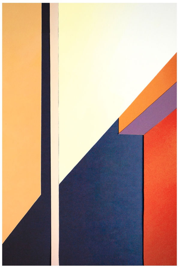 photograph of collaged window frame by Popel Coumou