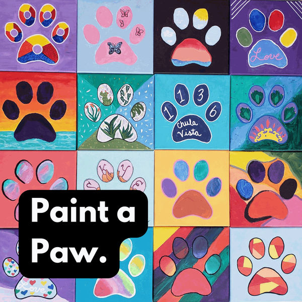 Personalized Paw Print Paintings