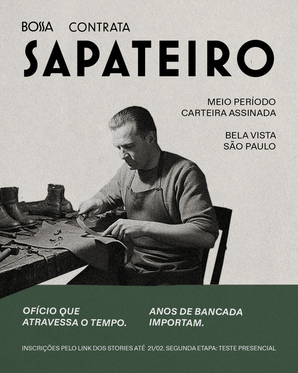 SAPATEIRO, São Paulo - Brasil | Vagas abertas
