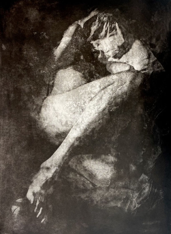 Joanna Cohn Fallen etching and aquatint, 2022 100 x 70 cm