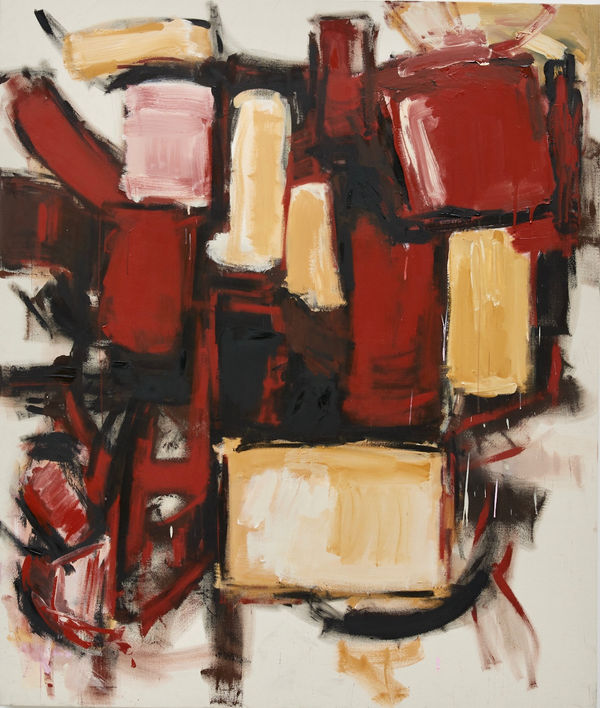 Alice Mansfield Forgive Myself the Lot!, 2023 Acrylic and ink on canvas 190 x 160 cm