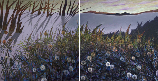 Anahita Darabbeigi Dandelion, 2021 Oil on Canvas 194 x 100 x 3 cm