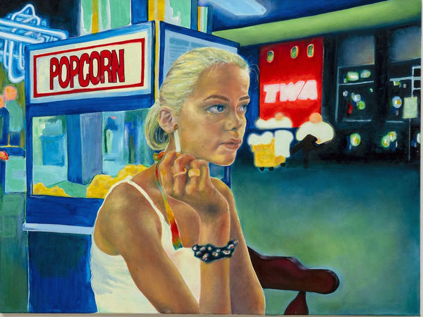 Taylor Honey Alabama Hiraani Bull Dover Street Market, NY, 2020 Oil paint on canvas 70 x 90 x 3 cm