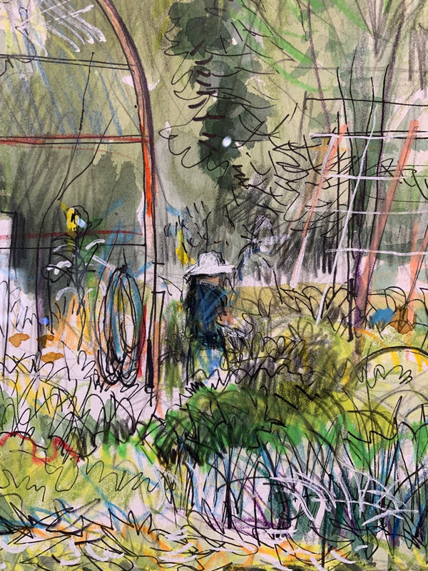 Kitchen Garden by the Lakes by Nick Andrew, detail