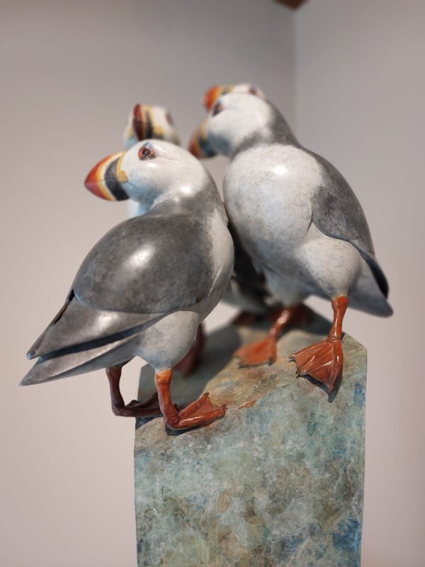 Four Puffins