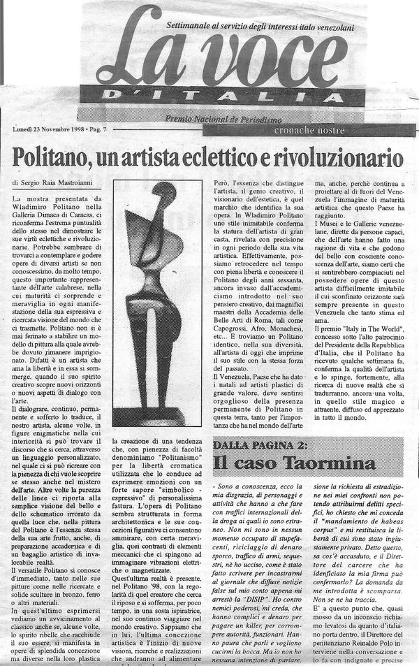 Politano, un artista eclettico e rivoluzionario
