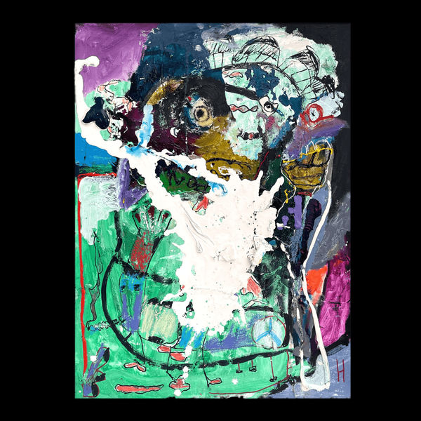 Sergey Nikitin The Pirate, 2022 mixed media on canvas 70 x 50 cm