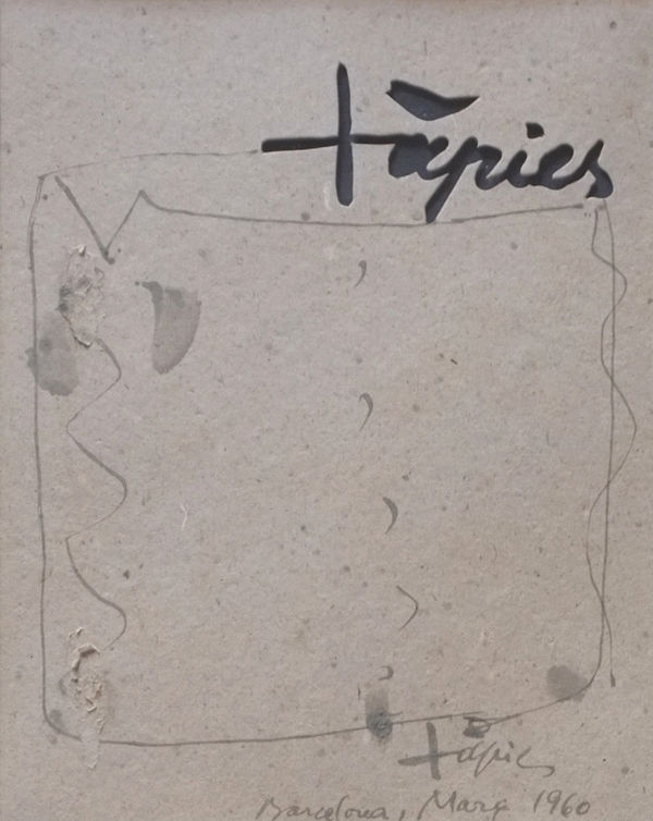 Antoni Tàpies, Untitled, 1960