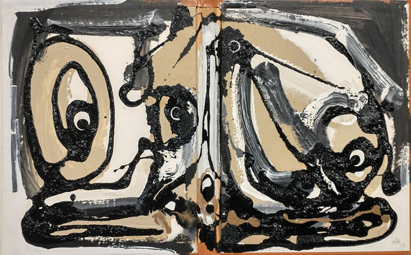 Antonio Saura, AUTO DE FE, 1989