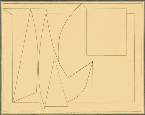 Victor Vasarely, Untitled (study), 1950's