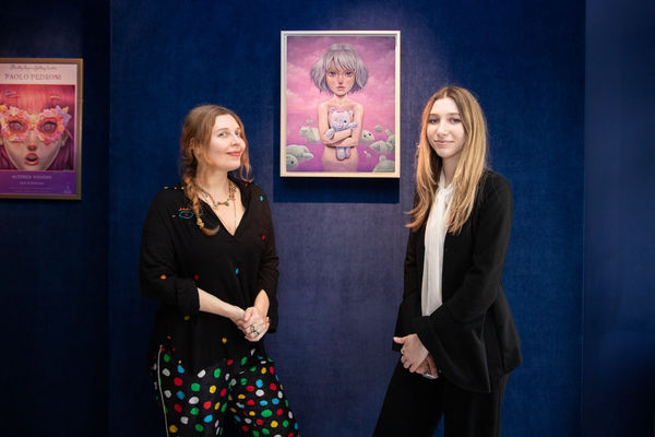 Dcg London Altered Visions By Paolo Pedroni 2024 Opening Reception 20 Alexandra Mazzanti With Beatrice Bonino Photo Courtesy Of Ameliebolshoi Photography