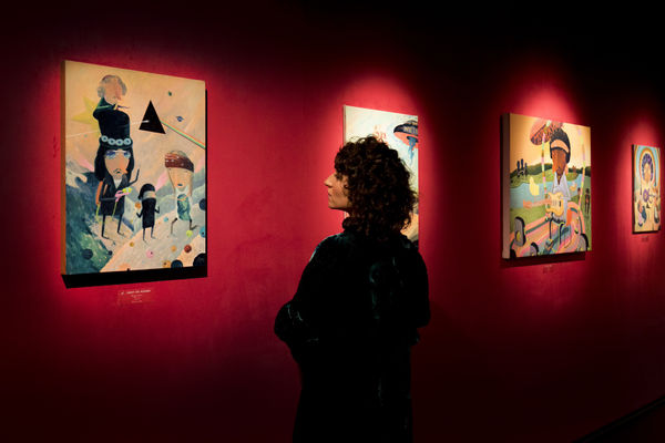 Dcg Rome Distorted Frequencies By Farley Del Rosario 2024 Exhibition Opening 5 Courtesy Of Dcg And The Photographer Federica Iannella