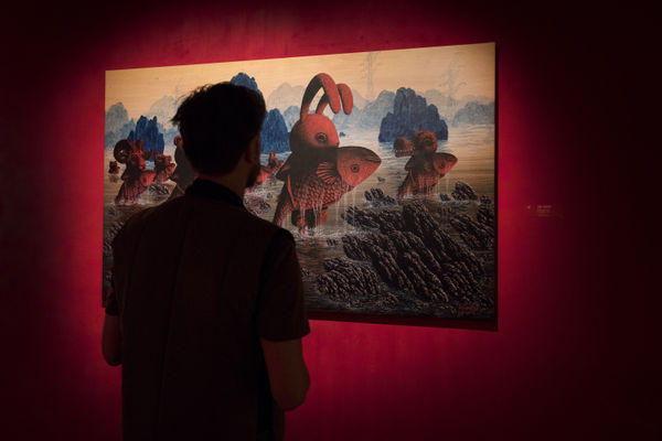 Dcg Rome Opening Pictures Masquerade Pieta By Lee Gihun Courtesy Of Dorothy Circus Gallery And Federica Iannella