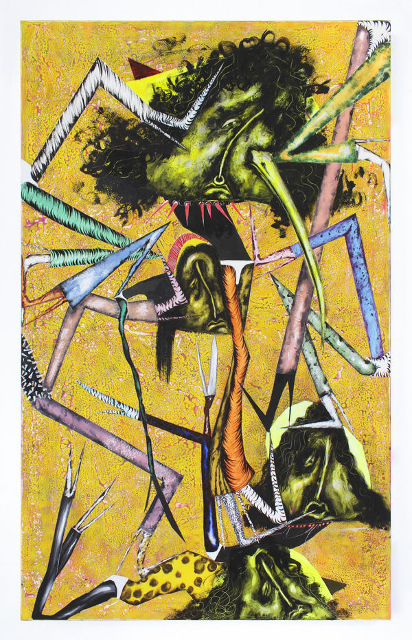 I Wish I Was A Sheep 2018 Oil Acrylic And Total Cast Resin On Canvas 200 X 120 Cm