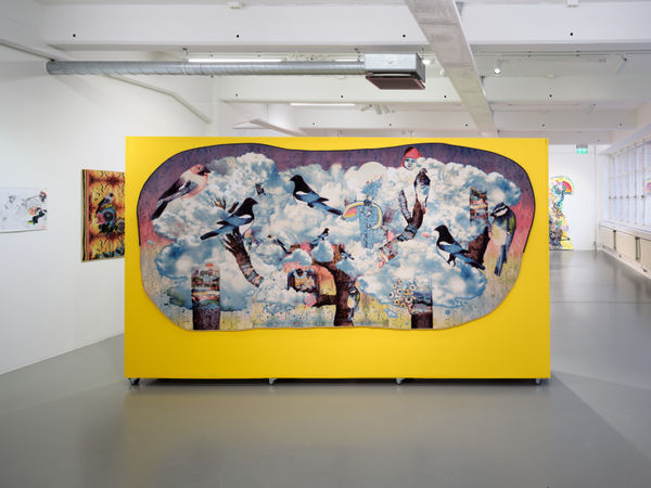 Installation view, Jag bär berget, du bär mig, Valeria Montti Colque, Galleri Duerr. Photo: Jean-Baptiste Béranger.