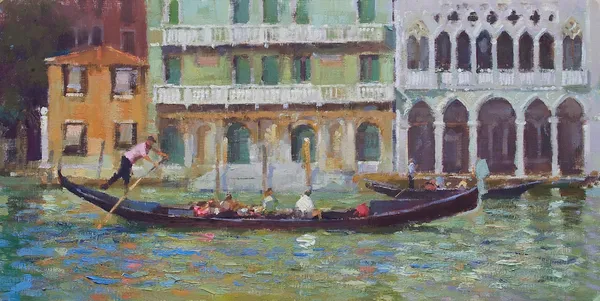 Gondola by the Ca'd'Oro, Venice
