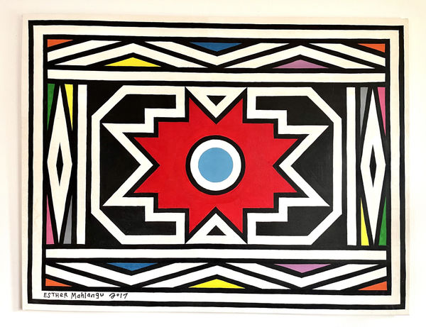 Esther Mahlangu, Abstract 91, 2017
