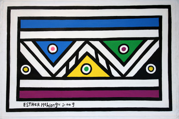 Esther Mahlangu, Abstract 77, 2009