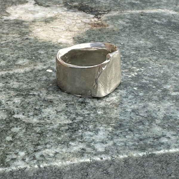 Silver Print Ring , From the Lost Constellation Series by sculptor Goody-B. Wiseman
