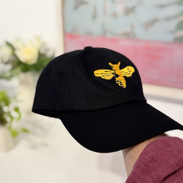 Golden Bee Hat (Baseball Cap Edition), Royal Tar baseball cap, designed by Goody-B. Wiseman