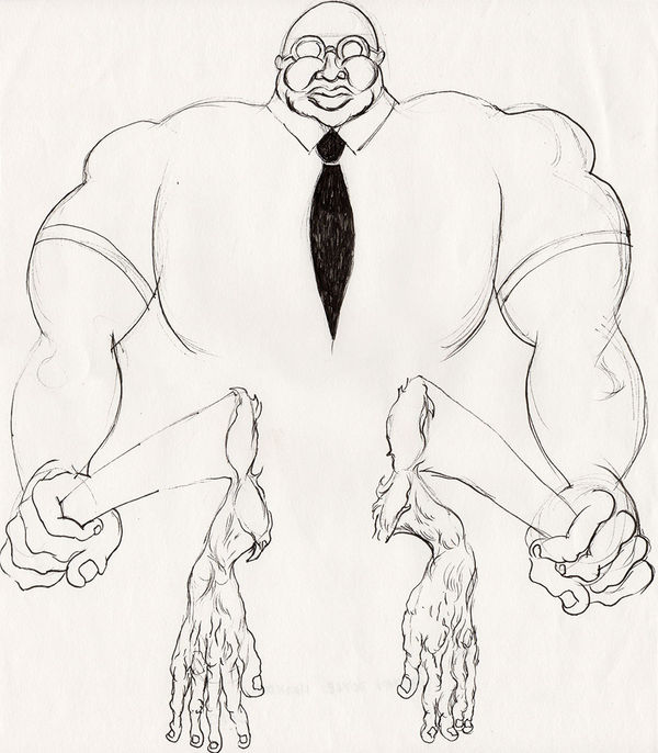 Trenton Doyle Hancock, Untitled, 2010, Ink On Paper, 25.3 X 22.2 cm