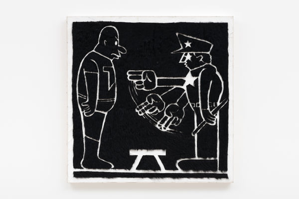 Trenton Doyle Hancock, Step And Screw Stick Up, 2021