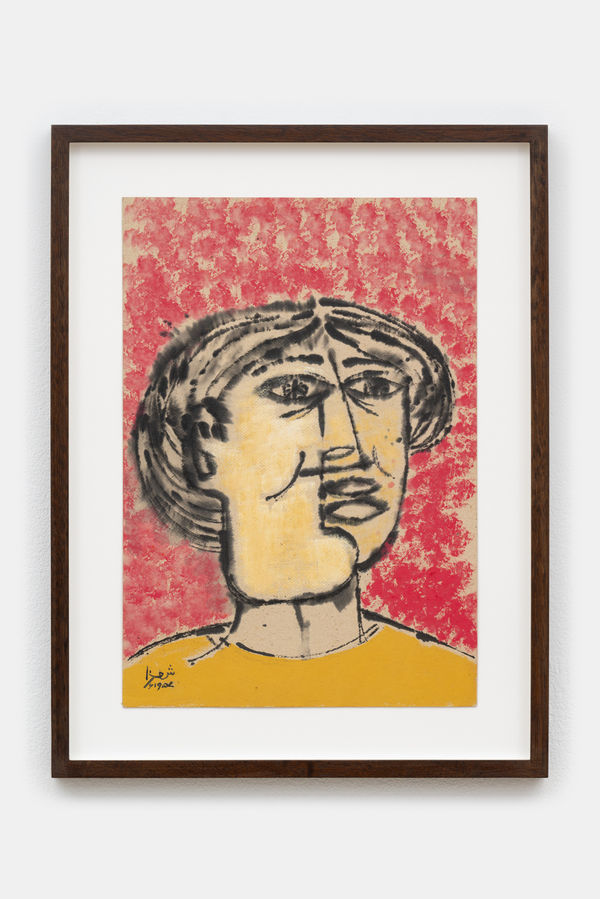 Anwar Jalal Shemza Head 1957 Ink And Gouache On Card Framed 43 8 X 33 4 X 2 5 Cm 17 1 4 X 13 1 8 X 1 In A She0093 Photo By Damian Griffiths