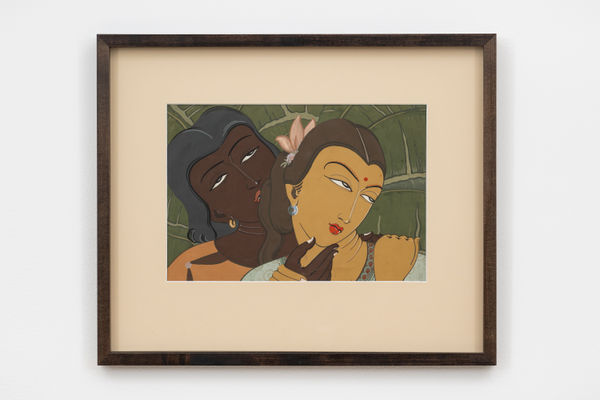 Anwar Jalal Shemza The Couple 1944 1947 Gouache On Watercolour Paper Framed 43 X 52 X 3 1 Cm 16 7 8 X 20 1 2 X 1 1 4 In A She0218 Photo By Damian Griffiths