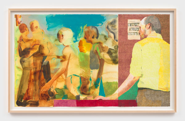 Anthony Cudahy Crowd Cycle Beuy S Warmth Theory 2024 Acrylic And Colored Pencil On Paper 106 7 X 182 9 Cm 42 X 72 In Framed 120 7 X 196 8 X 5 1 Cm 47 1 2 X 77 1 2 X 2 In A Cud0254 Photography By Jsp Art Photography