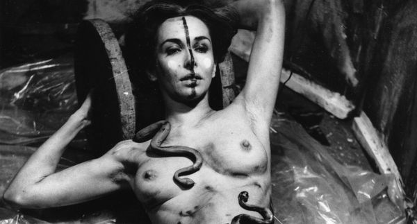 Detail of Carolee Schneemann, Eye Body - 36 Transformative Actions, 1963, Gelatin silver print, 61 x 50.8 cm, 24 x 20 in