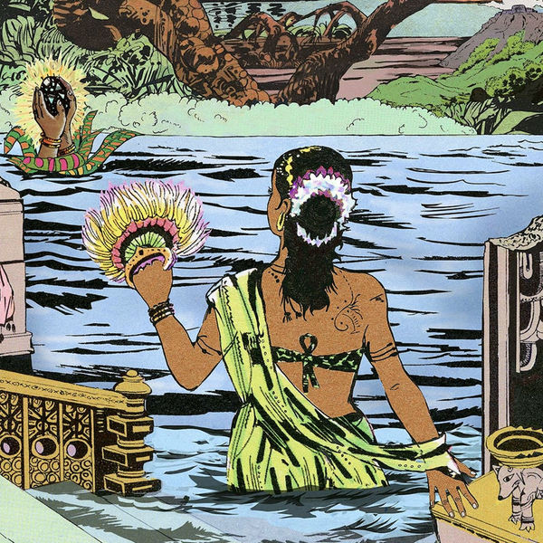 Detail of Chitra Ganesh, All the Farewells, 2023