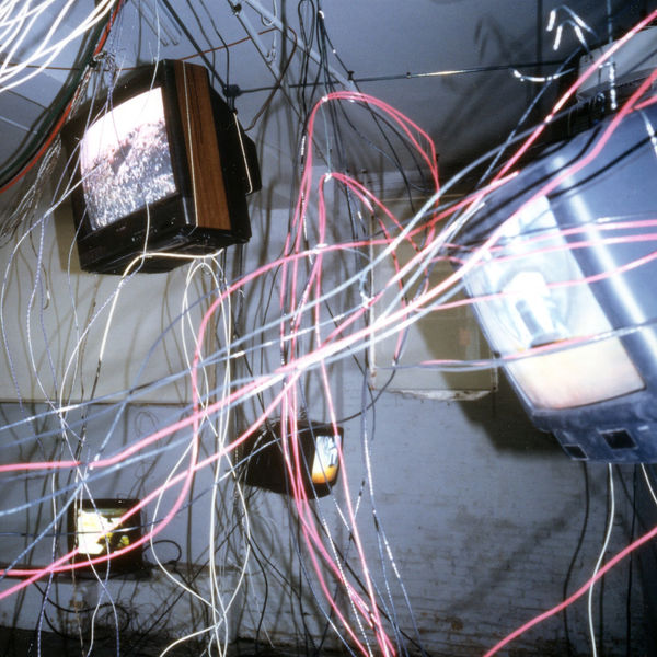 Carolee Schneemann, More Wrong Things, 2000, multichannel video installation with suspended cable environment. Photo: Musee Rochechouart, France, 2013